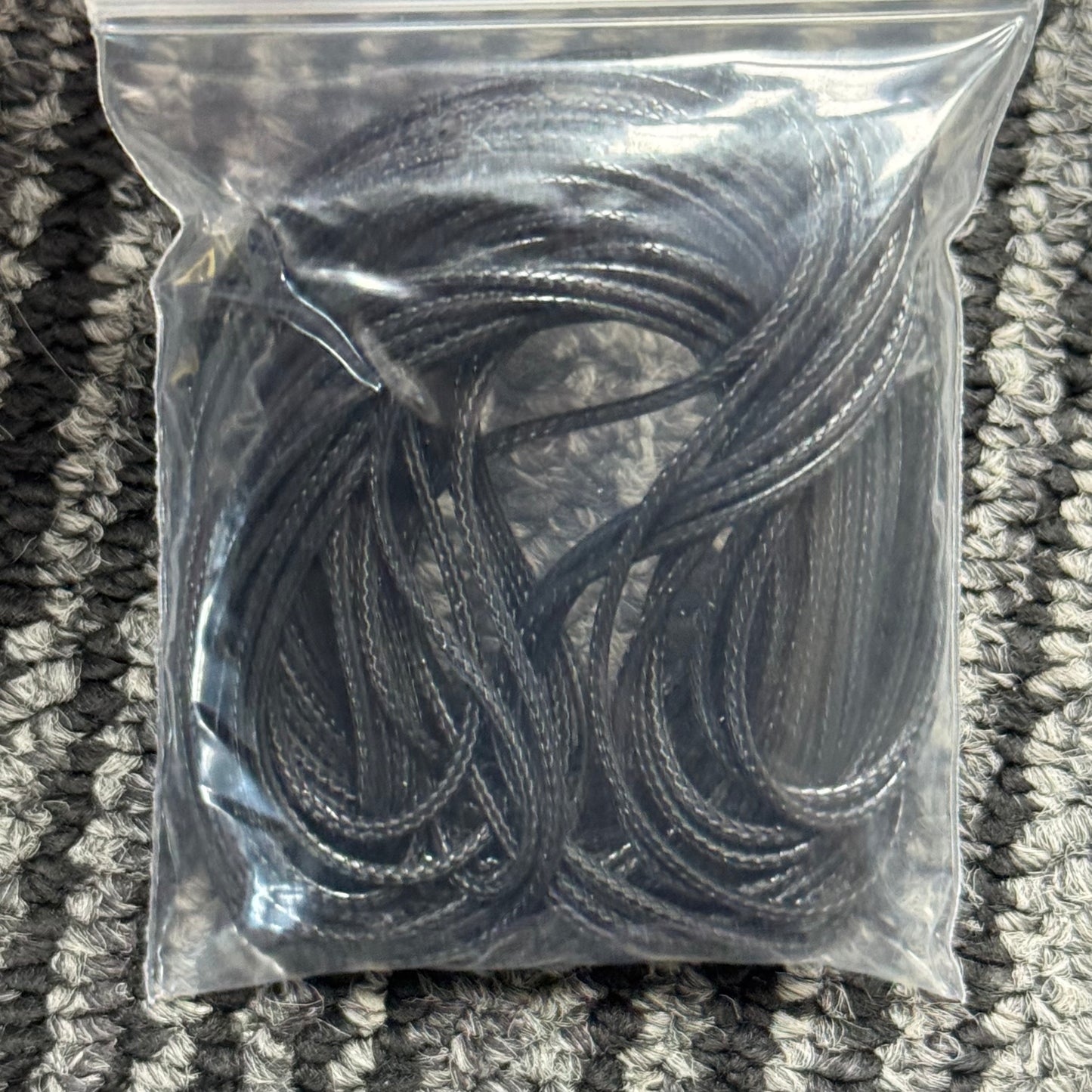 1-2mm/10m-5mワックス糸フェイクスキンひもビーズ材料