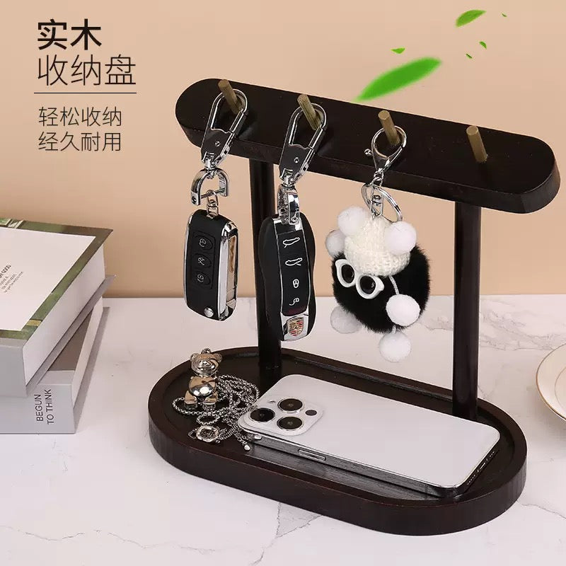 DIY玄関の木製鍵置き収納箱