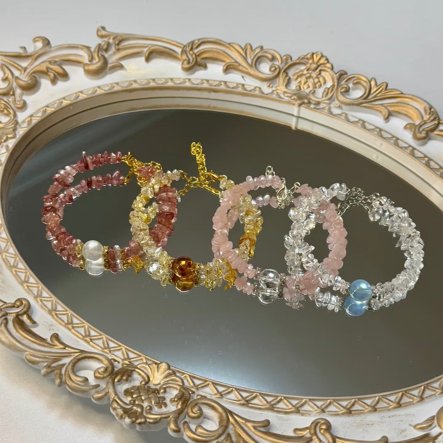 水晶の砕石（about 430pcs）