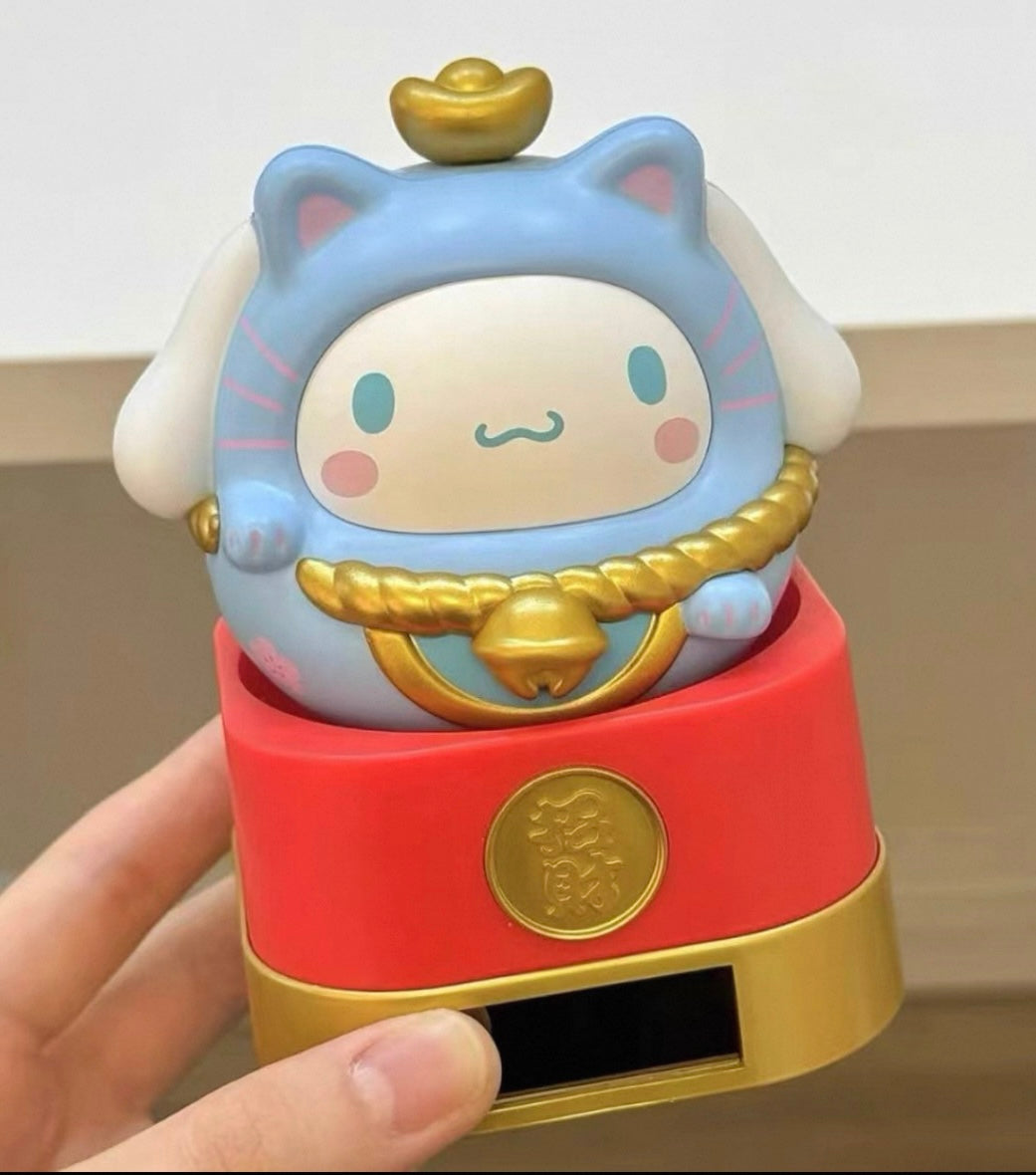 リオキャラクターズ 招き猫に光動楽シリーズ ブラインドボックス フィギュア かわいい トレンドトイ 置物 ギフト