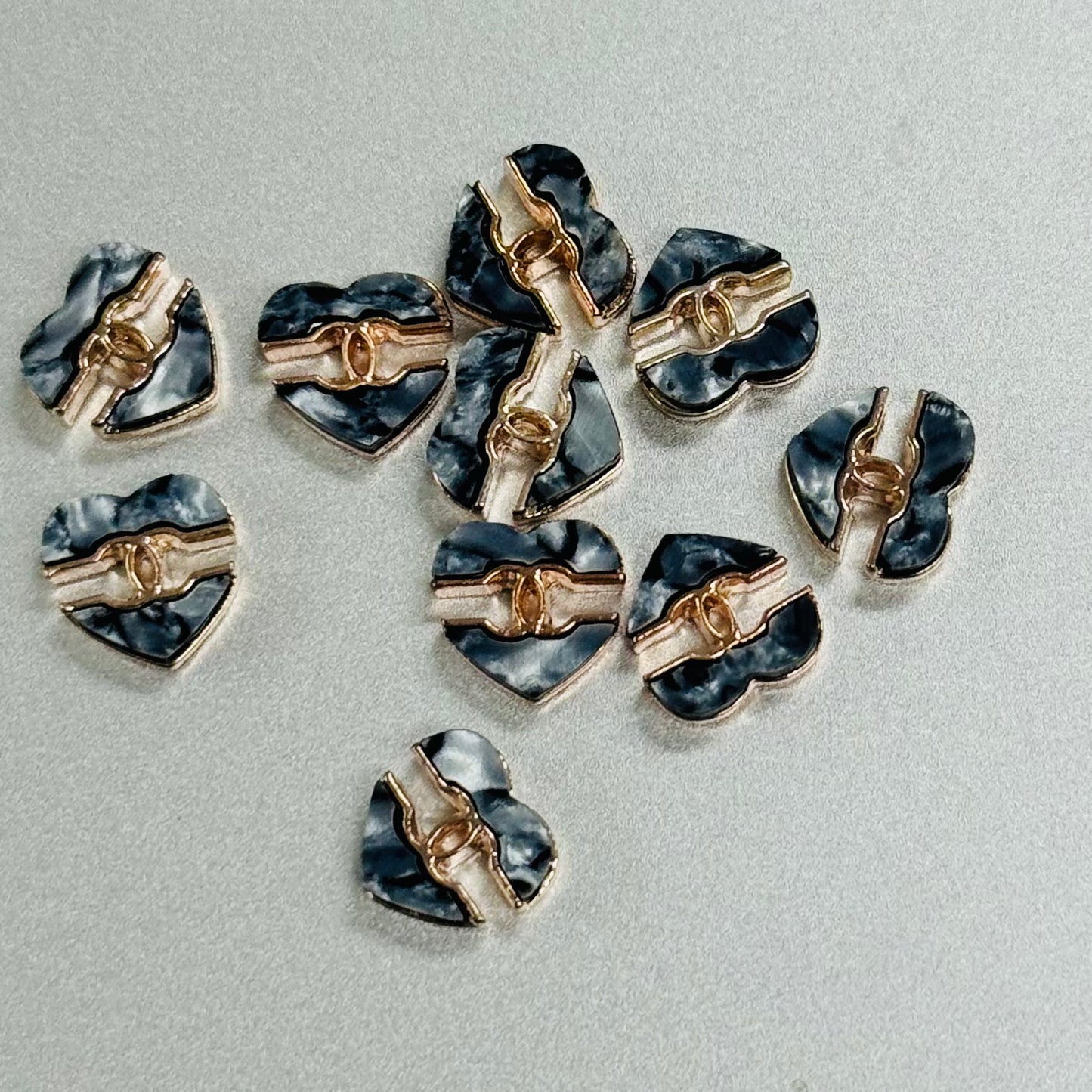 秘密金属ネイルアクセサリー10pcs