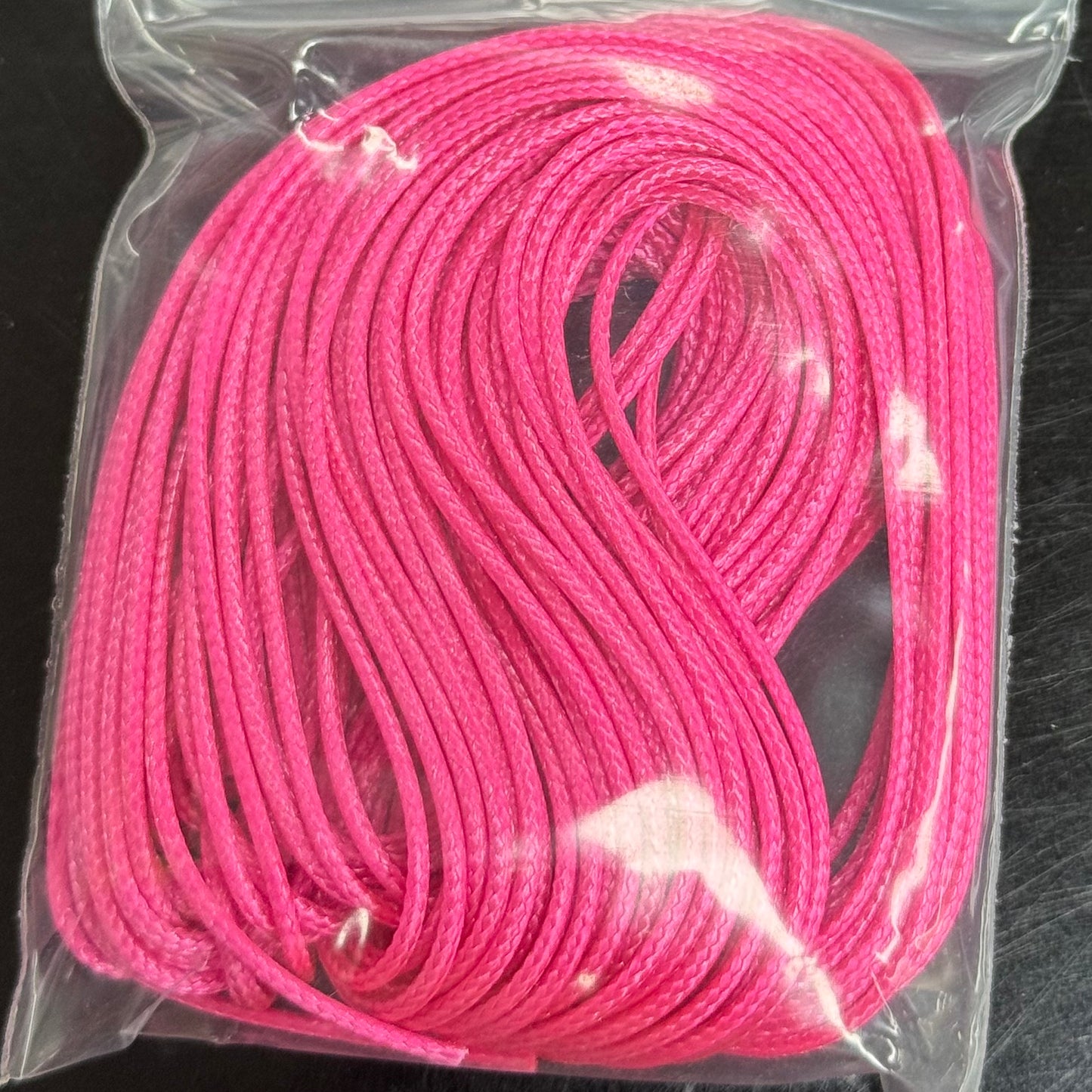 1-2mm/10m-5mワックス糸フェイクスキンひもビーズ材料