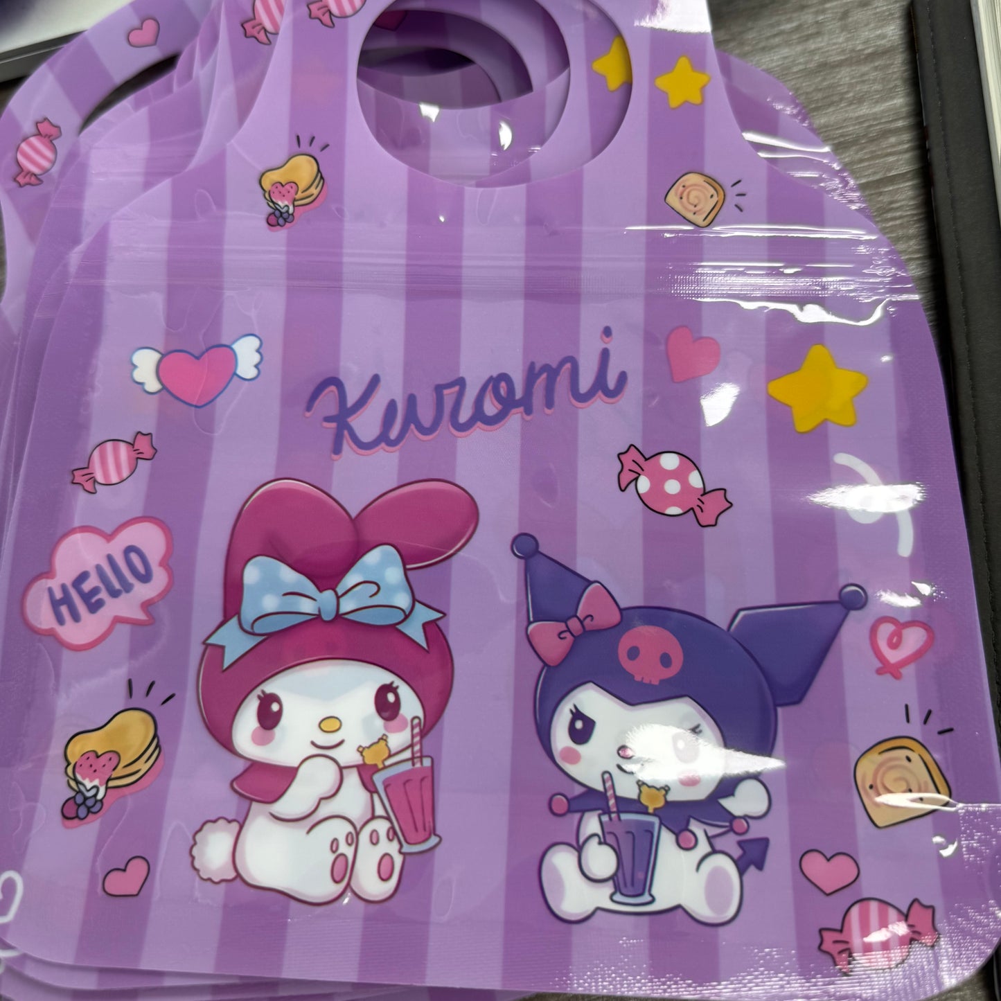 ラブブと SANRIOの包装袋5pcs