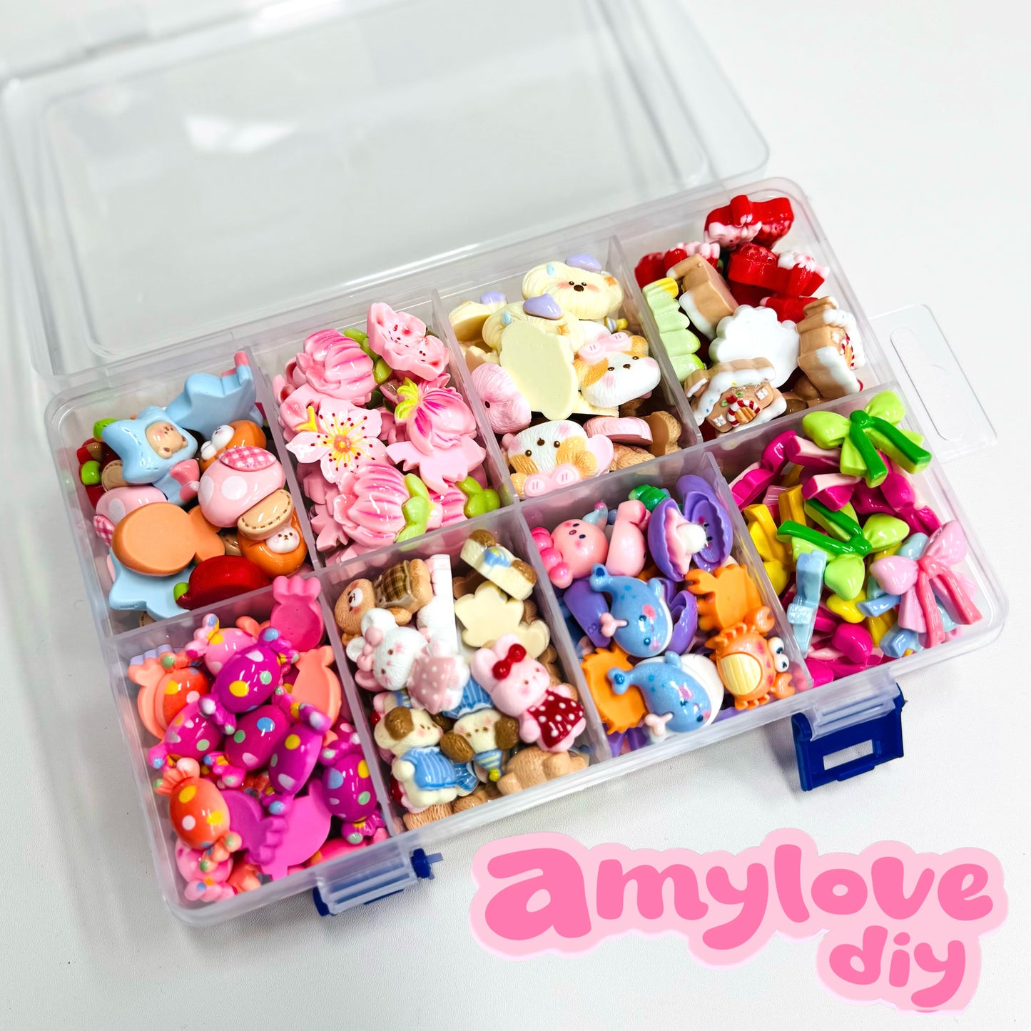 8箱付き〜デコパーツ-アクリル板詰め放題