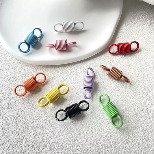5pcs/キーホルダーの吊り下げ用バネ30mmx11mm
