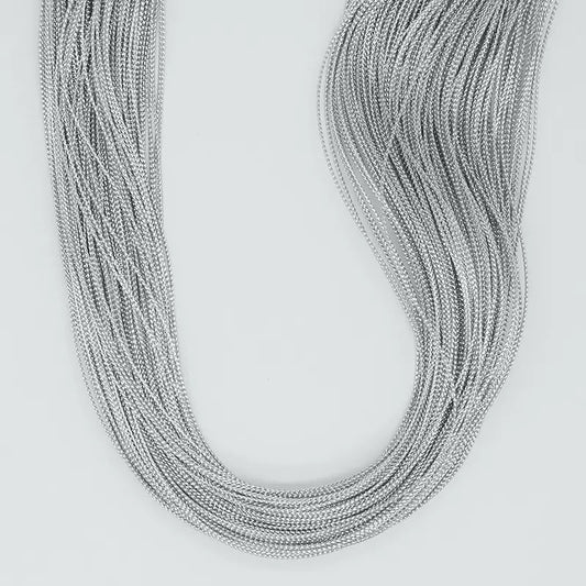 1mmの金色と銀色の糸で作った吊り札用の紐