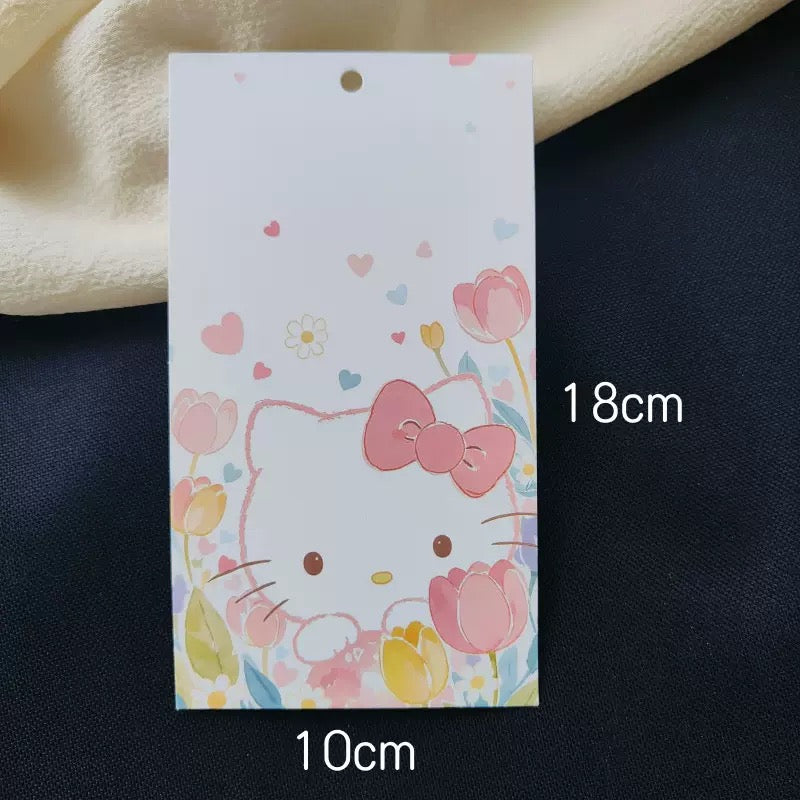 10pcs/10x18携帯電話ストラップバックカード