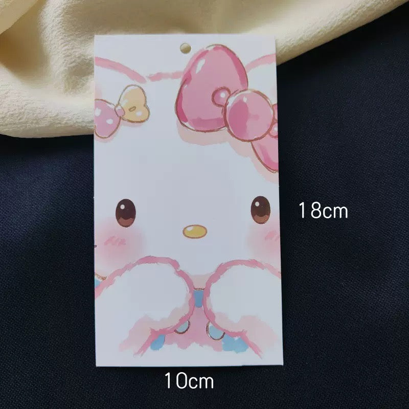 10pcs/10x18携帯電話ストラップバックカード