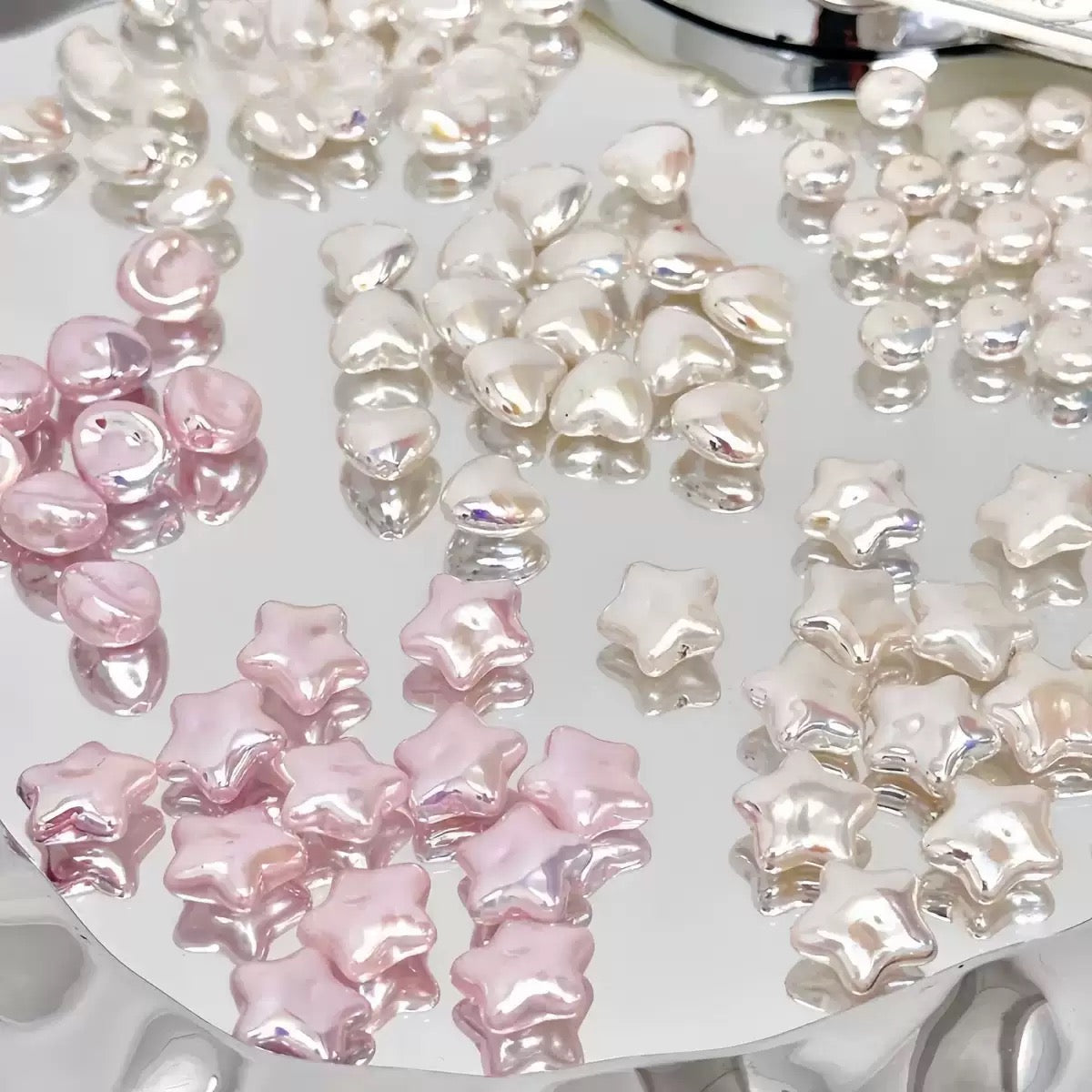 バロック異形幻彩の真珠10pcs/バッグ