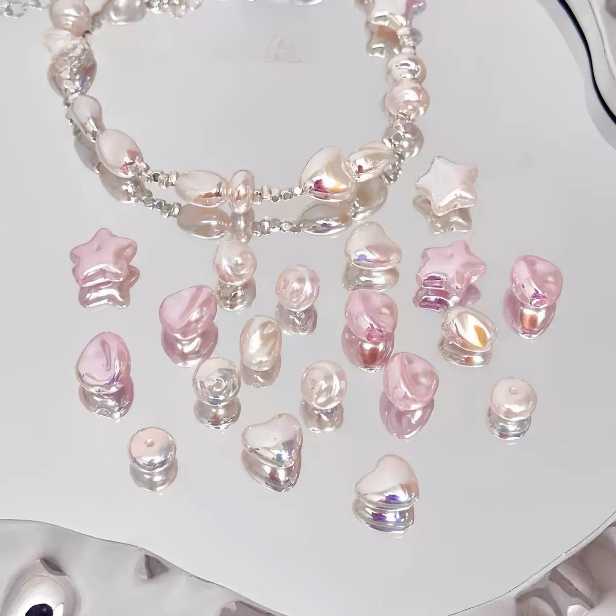 バロック異形幻彩の真珠10pcs/バッグ
