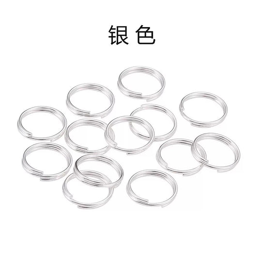 1包/10mm金属鍵連接リング ダブルオープンリング
