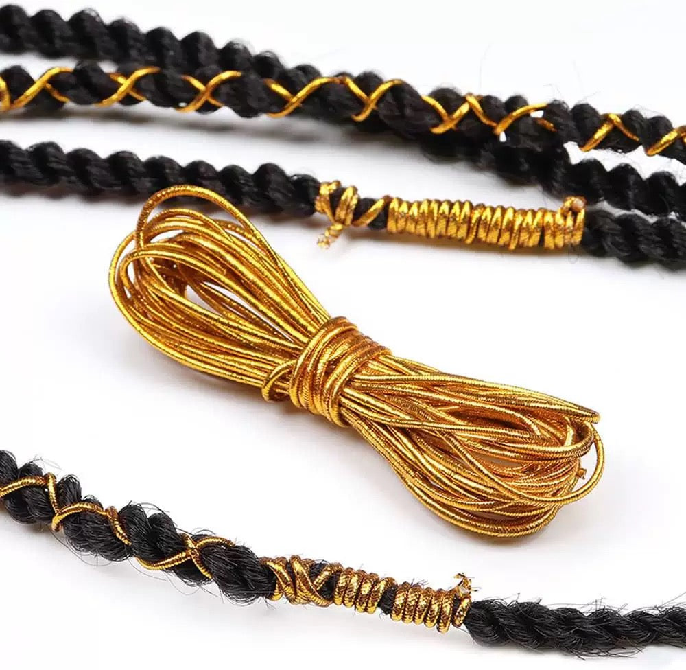 1-2mm/10m-5mワックス糸フェイクスキンひもビーズ材料