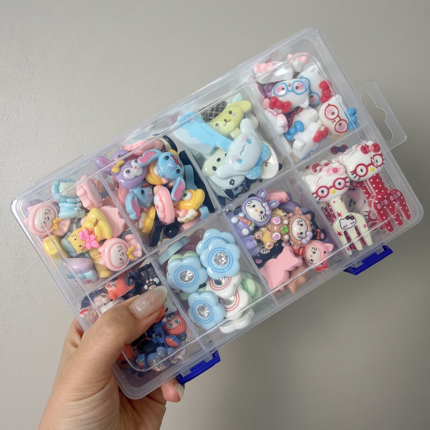 8箱（12箱）付き〜デコパーツ-アクリル板詰め放「デコパだけ」